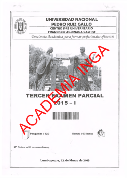 TERCER EXAMEN PARCIAL - Academia Inga. Academia Inga