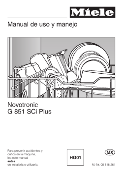 Manual de uso y manejo Novotronic G 851 SCi Plus