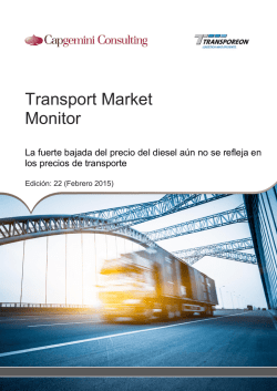 Transport Market Monitor de Transporeon y Capgemini Consulting