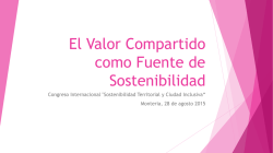 El Valor Compartido como Fuente de Sostenibilidad