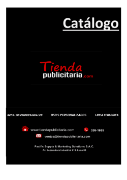 Catálogo - Tienda Publicitaria