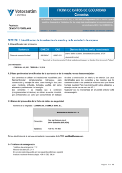 SECCIÓN 1: Identificación de la sustancia o la mezcla y de la