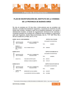 LA MATANZA - Instituto de la Vivienda de la Provincia de