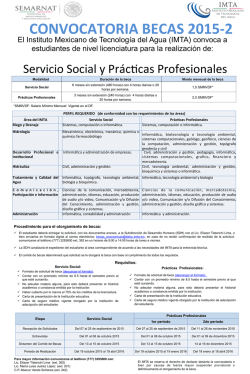 Servicio Social y Prác cas Profesionales