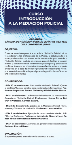 curso introducción a la mediación policial - Ajuntament de Vila-real