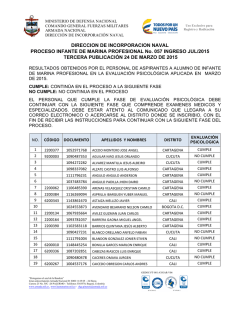 TERCERA PUBLICACION PROCESO INFANTE DE MARINA