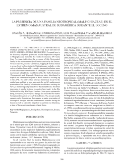 13 Fernandez et al.indd - Sociedade Brasileira de Paleontologia