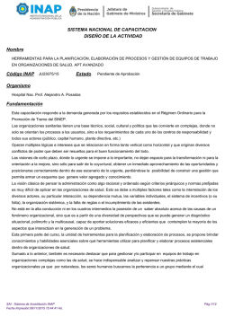 Herramientas para la planificación, elaboración