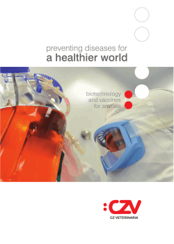 a healthier world - CZ Veterinaria SA