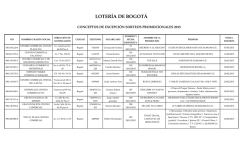 LOTERÍA DE BOGOTÁ