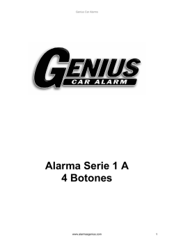 Alarma Genius 1A 4 bot - Alarmas para vehiculos