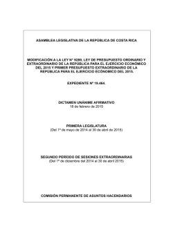 ASAMBLEA LEGISLATIVA DE LA REPÚBLICA DE COSTA RICA