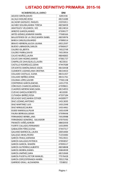 LISTADO DEFINITIVO PRIMARIA 2015-16
