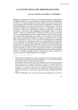 La función social del Derecho de Daños
