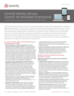 Datasheet - Centrify