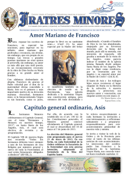 Informativo Abril - Franciscanos Ecuador
