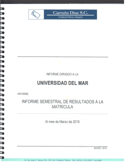 dictamen de matricula marzo 2015