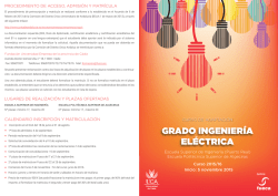 grado ingeniería eléctrica - Escuela Politécnica Superior de Algeciras