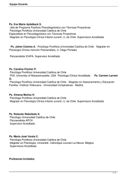 Equipo Docente - Psicología UC - Pontificia Universidad Católica de