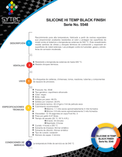 SILICON HI TEMP BLACK FINISH Serie No 5548