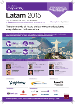 Latam 2015 - Capacity Conferences