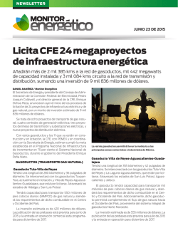 Licita CFE 24 megaproyectos de infraestructura energética