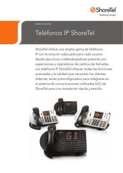 Teléfonos IP ShoreTel