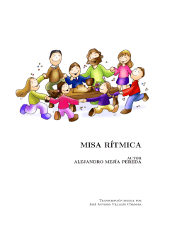 Misa R&iacute;tmica - Cancionero Lit&uacute;rgico