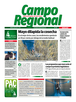 Mayo dilapida la cosecha