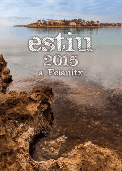 Agenda d`estiu. Felanitx 2015