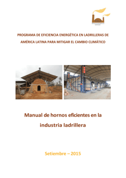 Manual de hornos eficientes en la industria ladrillera