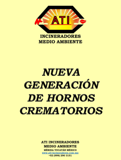 Diapositive 1 - Bienvenido a ATI Incineradores Medio Ambiente