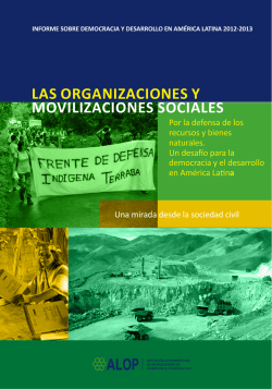 las organizaciones y movilizaciones sociales