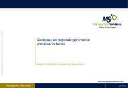 Guidelines on corporate governance principles for banks