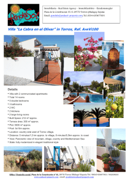 Villa “La Cabra en el Olivar” in Torrox, Ref