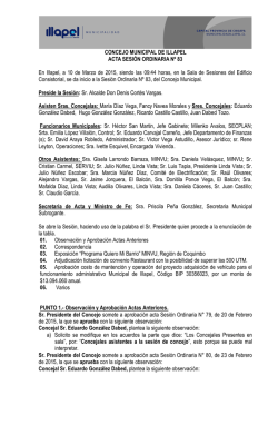 CONCEJO MUNICIPAL DE ILLAPEL