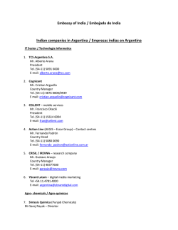 Embassy of India / Embajada de India Indian companies in