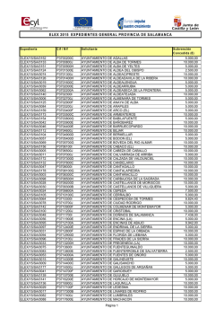 ayuntamientos subvencionados