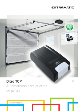 Ditec TOP Automatismo para puertas de garaje