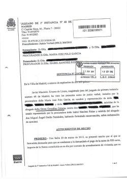 Sentencia Reclamacion fianza PDF