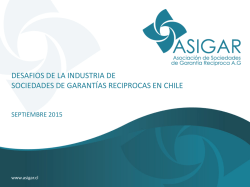 SGR - XX Foro Iberoamericano de Sistemas de Garantía y
