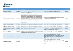 Descripción Plazo Funciones Contacto Provincia Chofer en