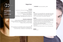 CV de Sergio Arce sin imágenes