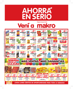 M&Aacute;S VENTAS, M&Aacute;S GANANCIAS.