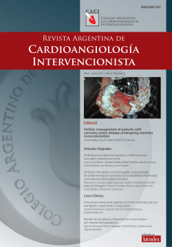 2015 completo - Revista Argentina de Cardioangiología