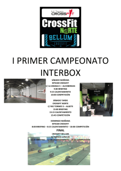 I PRIMER CAMPEONATO INTERBOX