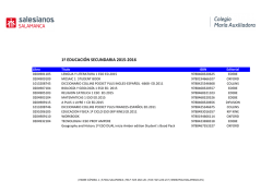 1º EDUCACIÓN SECUNDARIA 2015