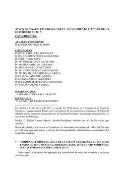 Pleno del 2015-02-23 - Ayuntamiento de Güeñes