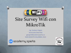 Site Survey Wifi con MikroTik