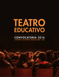 Bases Convocatoria Teatro Educativo 2016